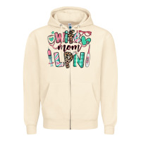 Sandshell wife mom lpn licensed practical nurse Zipper Hoodie - RanaPortraitStore