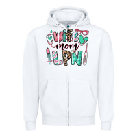 White wife mom lpn licensed practical nurse Zipper Hoodie - RanaPortraitStore
