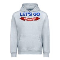 Heather Grey Let's Go Brandon Urban Hoodie - Jasminsmagicworld
