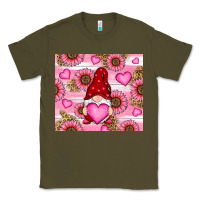 Army Green valentines day gnomes Classic Tee - RanaPortraitStore