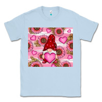 Dusty Blue valentines day gnomes Classic Tee - RanaPortraitStore
