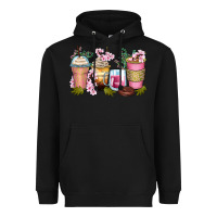Flowers Coffee Cups Heavyweight Hoodie | Teevron