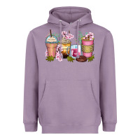 Lavender flowers coffee cups Heavyweight Hoodie - Zillion Design Studio