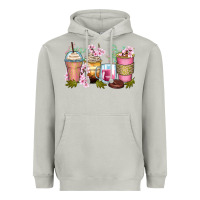 Moon Dust flowers coffee cups Heavyweight Hoodie - Zillion Design Studio