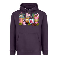 Plum flowers coffee cups Heavyweight Hoodie - Zillion Design Studio