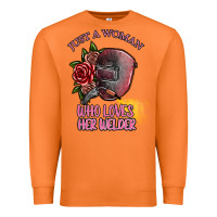 Carrot just a woman who loves her welder Premium Sweatshirt - SublimationCraftShop