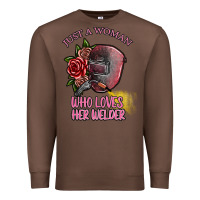 Chestnut just a woman who loves her welder Premium Sweatshirt - SublimationCraftShop