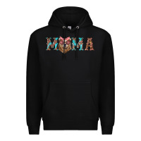 Black mama with bear Premium Hoodie - Artiststas