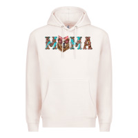 Pale Pink mama with bear Premium Hoodie - Artiststas