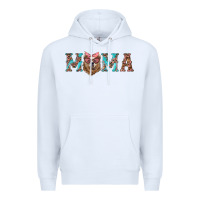 White mama with bear Premium Hoodie - Artiststas