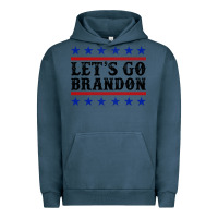 Pigment Midnight Navy Let's Go Brandon American Flag Urban Hoodie - Jasminsmagicworld