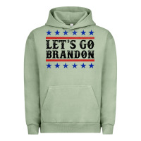 Pigment Oil Green Let's Go Brandon American Flag Urban Hoodie - Jasminsmagicworld