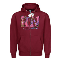 Valentines Day Rn Registered Nurse Zipper Hoodie | Teevron