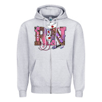 Heather Grey valentines day rn registered nurse Zipper Hoodie - RanaPortraitStore