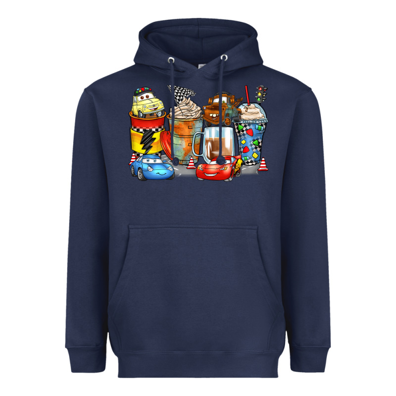 Cartoon Characters Coffee Cups Heavyweight Hoodie by Zillion Design Studio | Teevron