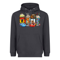 Smoke cartoon characters coffee cups Heavyweight Hoodie - Zillion Design Studio