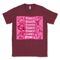 Burgundy warrior breast cancer Classic Tee - RanaPortraitStore