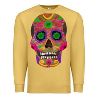 Antique Gold sugar skull Premium Sweatshirt - FaDigitalArtStudio