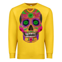 Lemon sugar skull Premium Sweatshirt - FaDigitalArtStudio