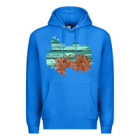 True Royal wood leather patch Premium Hoodie - AdoDesignShop