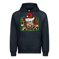 Navy Christmas background baby calf Urban Hoodie - BarkalooDesign