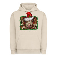 Pigment French Oak Christmas background baby calf Urban Hoodie - BarkalooDesign