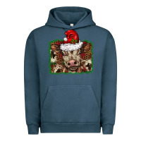 Pigment Midnight Navy Christmas background baby calf Urban Hoodie - BarkalooDesign
