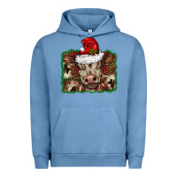 Pigment Pebble Blue Christmas background baby calf Urban Hoodie - BarkalooDesign