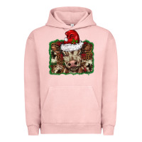 Pigment Salmon Christmas background baby calf Urban Hoodie - BarkalooDesign