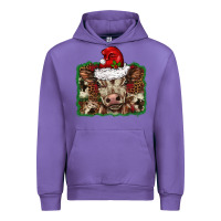 Tulip Christmas background baby calf Urban Hoodie - BarkalooDesign