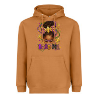Meerkat bead me mardi gras afro messy bun Heavyweight Hoodie - texasbilliewilder