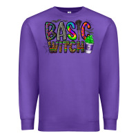 Purple basic witch Premium Sweatshirt - CowhideDigitalArt