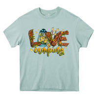 Arona Love Camping Heavy Core Tee - CowhideDigitalArt