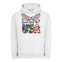 Pigment Lunar Rock Western God Bless The USA Urban Hoodie - LillyAllenDesigns