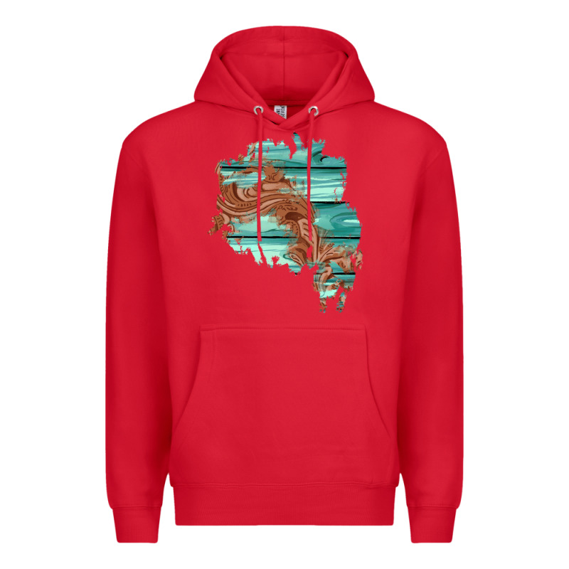 Wood Leather Patch Premium Hoodie by AdoDesignShop | Teevron