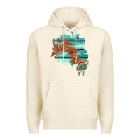 Tofu wood leather patch Premium Hoodie - AdoDesignShop