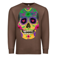 Chestnut sugar skull Premium Sweatshirt - FaDigitalArtStudio