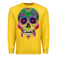 Lemon sugar skull Premium Sweatshirt - FaDigitalArtStudio