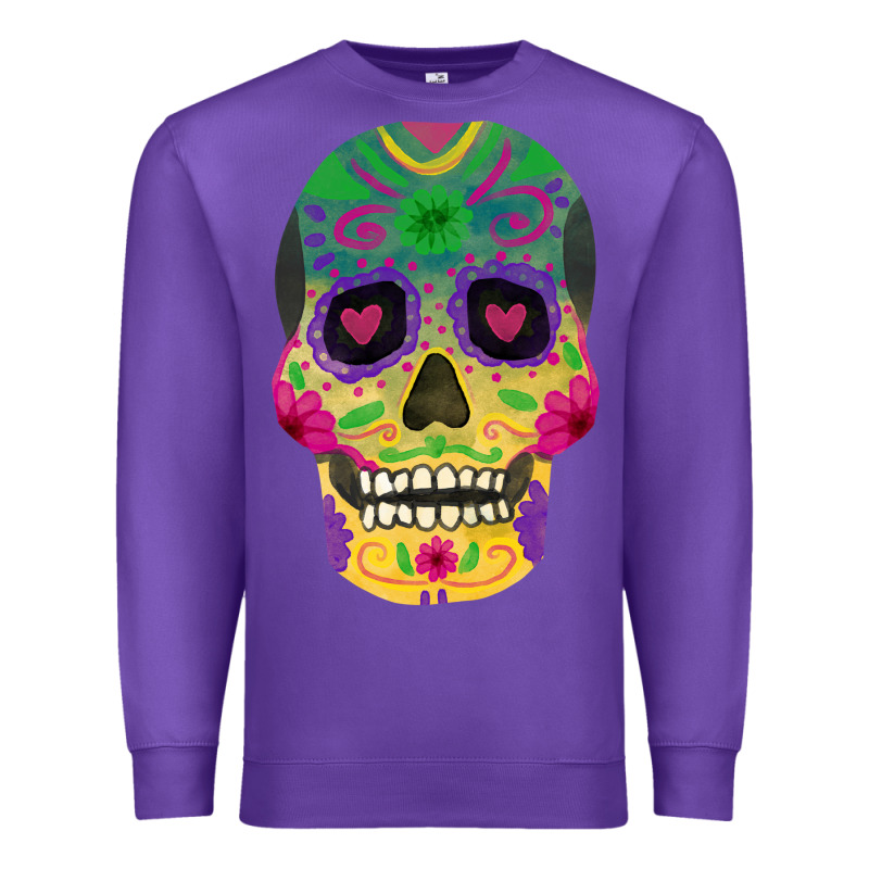 Sugar Skull Premium Sweatshirt by FaDigitalArtStudio | Teevron
