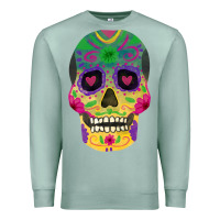 Seafoam sugar skull Premium Sweatshirt - FaDigitalArtStudio