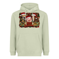 Matcha merry christmas farm animals Heavyweight Hoodie - RanaPortraitStore