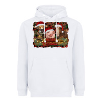 White merry christmas farm animals Heavyweight Hoodie - RanaPortraitStore