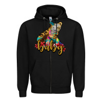 Black baby bear Zipper Hoodie - RanaPortraitStore