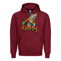 Burgundy baby bear Zipper Hoodie - RanaPortraitStore