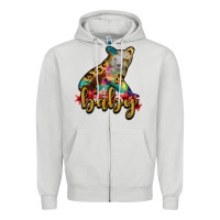 Dove Grey baby bear Zipper Hoodie - RanaPortraitStore