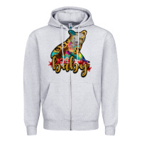 Heather Grey baby bear Zipper Hoodie - RanaPortraitStore