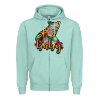 Seafoam baby bear Zipper Hoodie - RanaPortraitStore
