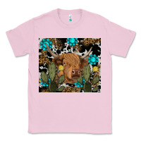 Bubblegum Pink western cow Classic Tee - RanaPortraitStore