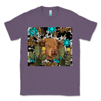 Lavender western cow Classic Tee - RanaPortraitStore
