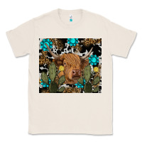 Natural western cow Classic Tee - RanaPortraitStore